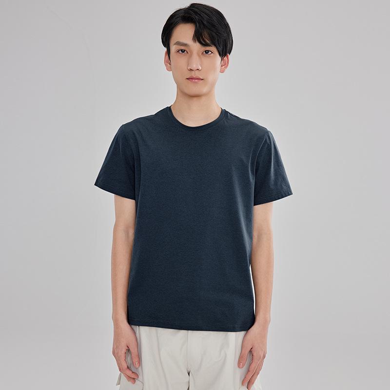 Quick-Drying Outdoor T-Shirt: Men s & Women s Short Sleeve, Breathable, Sweat-Wicking, Cooling, Antibacterial, UV Protection. S тёмно-синий