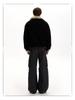 Men's Retro Cotton Jacket with Fur Collar, Golden Eagle Design - Thick, Warm, Versatile, and Trendy Winter Outerwear.