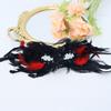Feather Masquerade Masque for Women Gothic Half Face Masque for Venetian Cosplay