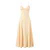 Sommer neues europäisches und amerikanisches stil sexy schlank V-Ausschnitt Abendkleid langer Trägerrock Taille und dünnes Kleid