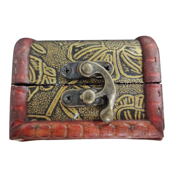 Vintage Jewelry Pearl Necklace Bracelet Storage Organizer Wooden Case Gift Box