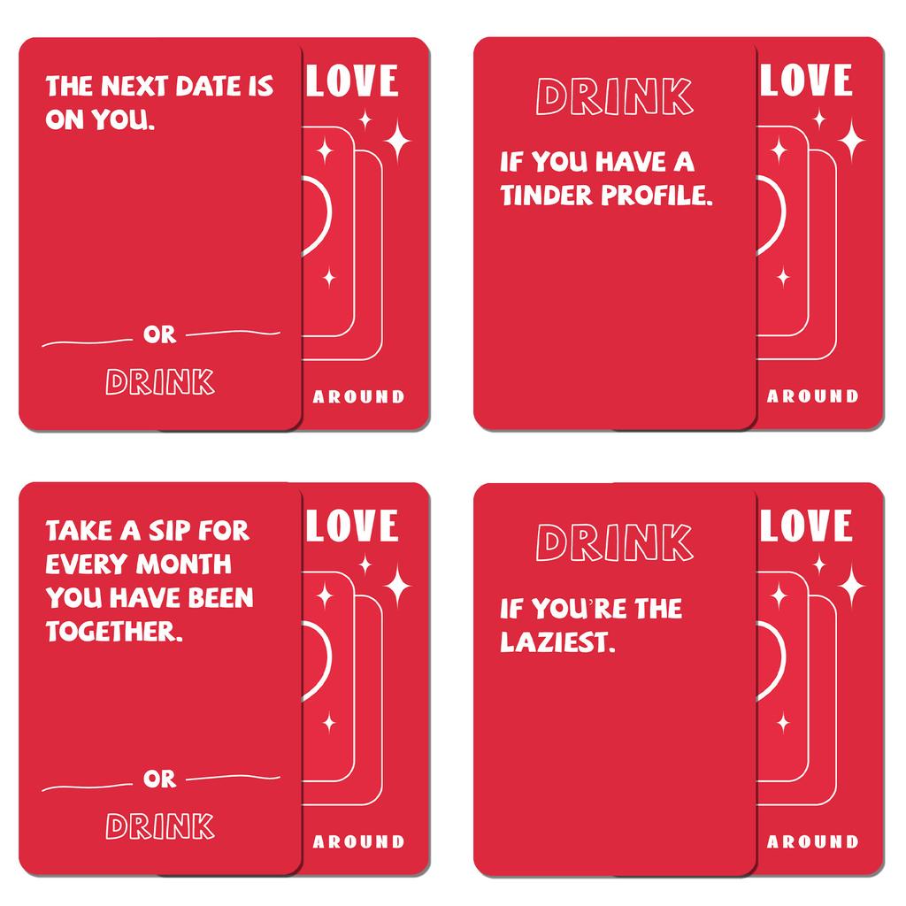 Card Drink Love Cards Fully Love Let's Fool Around Couple Q&A Game Board Game Cards