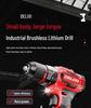 Delixi Brushless Lithium Electric Hand Drill - Pistol Grip for Household Wall Drilling and Impact Holes