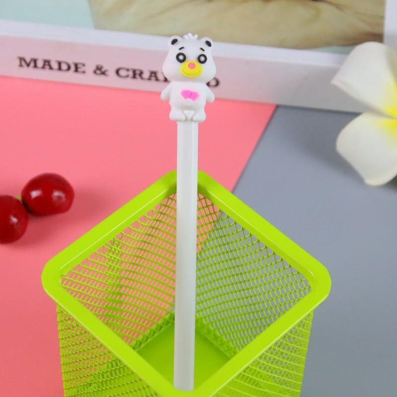 Rientro a scuola stagione 10 pezzi penna gel orsetto cartone animato 0,5 mm cancelleria creativa per l'apprendimento penna a base d'acqua scrittura carina penna firma ufficio