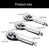 Quick Action Ratcheting Wrench 72Teeth Smooth Operation Durability AntiCorrosion Metal Ideal For Car Mechanics DIY Use