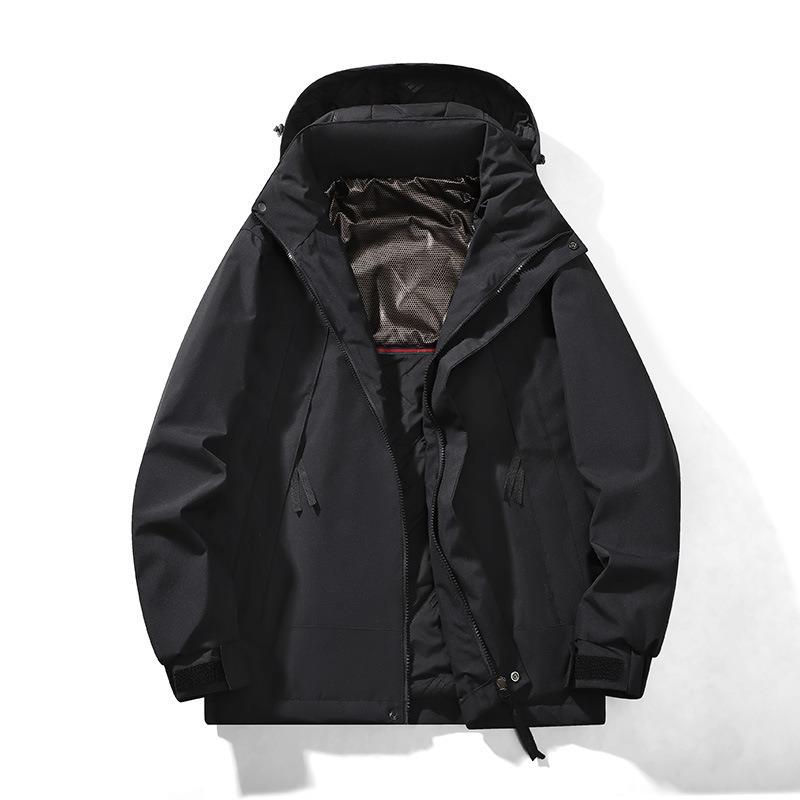 Winter Thickened Cotton-padded Clothes Men and Women Contrasting Color Warm Mountaineering Clothes New Couples Outdoor Graphene Jacket