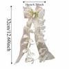 Sheer Ribbon Hair Bow Clip Flower Vine Tassels Ribbon Hair Clip Fashion Bow Hair Clip  Gifts