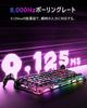 GravaStar Mercury V75 PRO Gaming-Tastatur mit Tenkeyless Rapid 8000Hz Polling Abnehmbares US-Aluminium RGB Manjio Magnetisch und Neon-Graffiti-Design