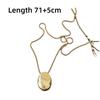 Geometric Pendant Necklace Metal Long Sweater Chain Women Choker Necklace  Sweater Accessories