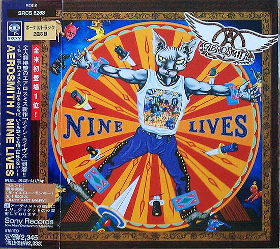 CD AEROSMITH Nine Lives SRCS8263 Sony 1997 Япония ObiRock Б/у