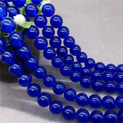 Calcedonio Blu Reale Perline Sciolte Fai da Te Bracciale Collana Perline per Gioielli