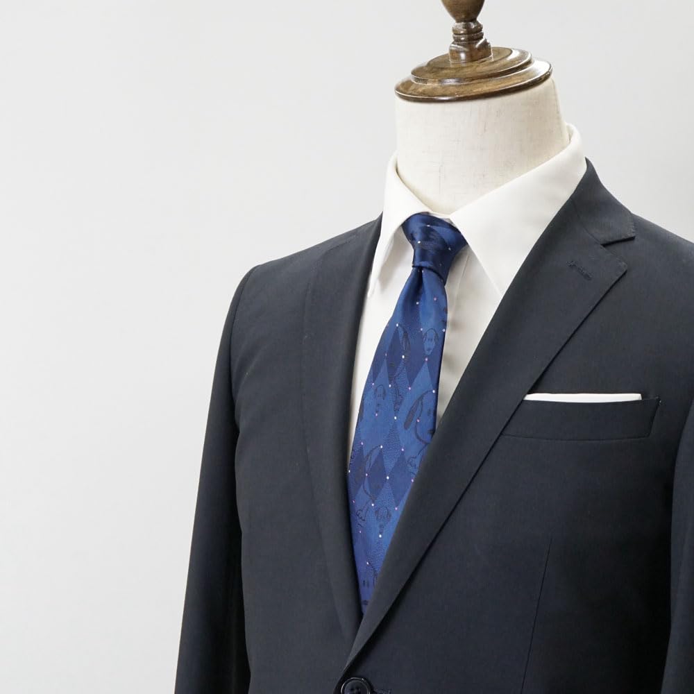 Peanuts Snoopy Tie, Navy Blue, PN916761