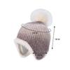 Korean Colorful Kids Hats Cute Fur Ball Knitted Hat Girl's Winter Ear Protection Caps Outdoor Plus Velvet Warm Hoods Accessories