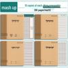 16K Kraft Paper Math Workbook: Chinese Primary School 3rd to 6th Grade, 400 Squares