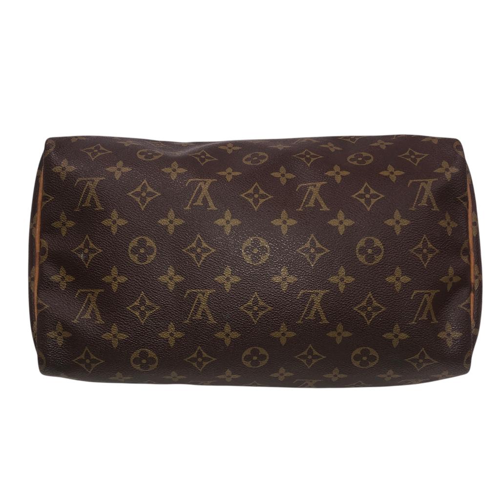 Used Louis Vuitton Monogram Speedy 30 M41526 Boston Bag Authentic 1211