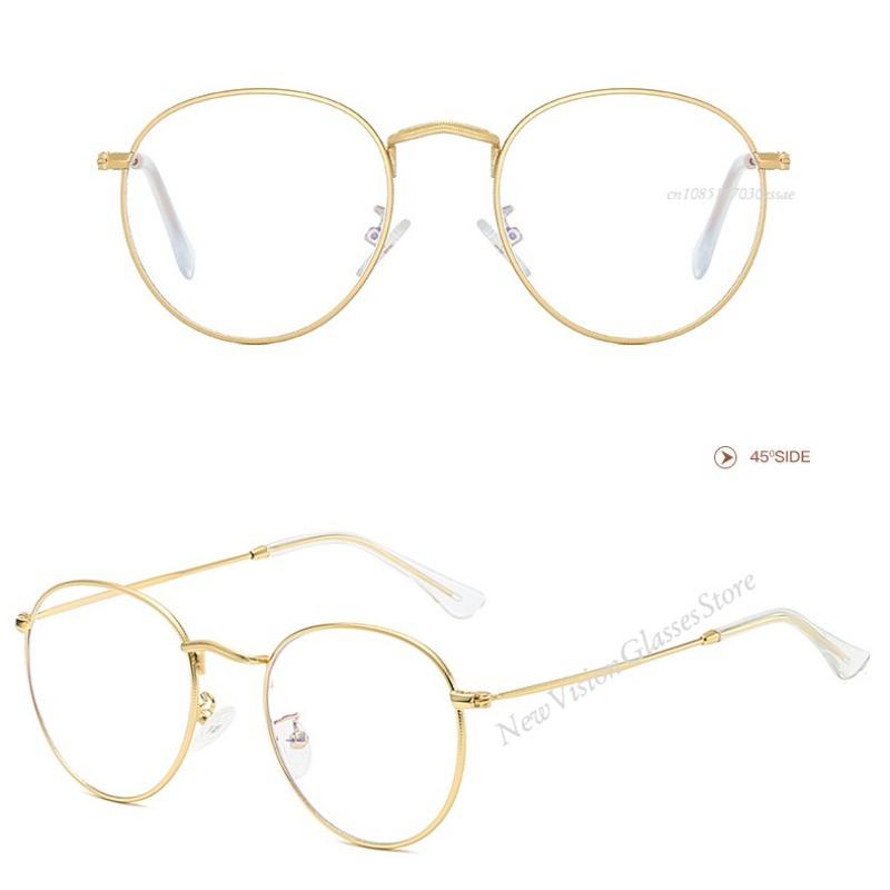 Classic Fashion Oval Anti-Blue Glasses Computer Mobile Phone Eyeglasses