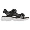 Skechers Stamina Streamer Fisherman Shoes Leather Fabric Fashion Lightweight Sandals Men Sandals Black Gray 237396-BKGY