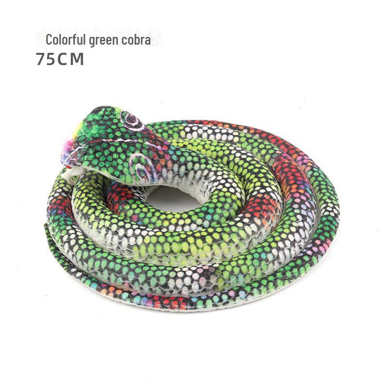 75cm Realistic Rubber Snake Toy - Scary, Funny, Creative Fake Animal Model for Children