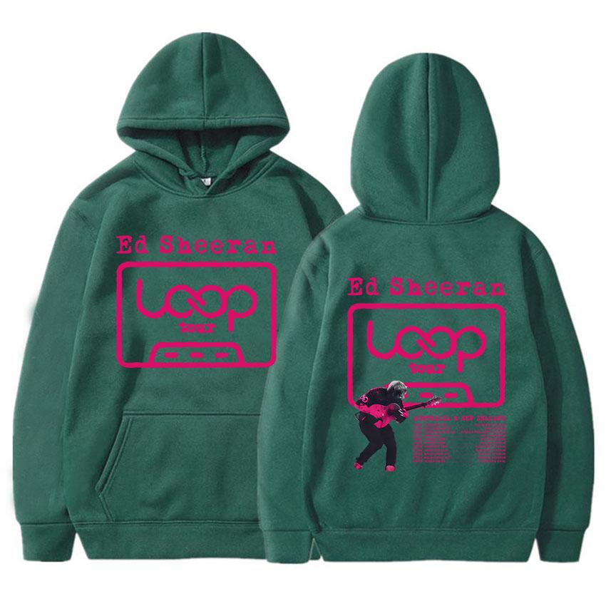 Ed Sheeran Loop Tour Hoodies Fashion Autumn/Winter Hooded Sweatshirts for Male Casual Long Sleeve Unisex Streetwear Print Hoodie