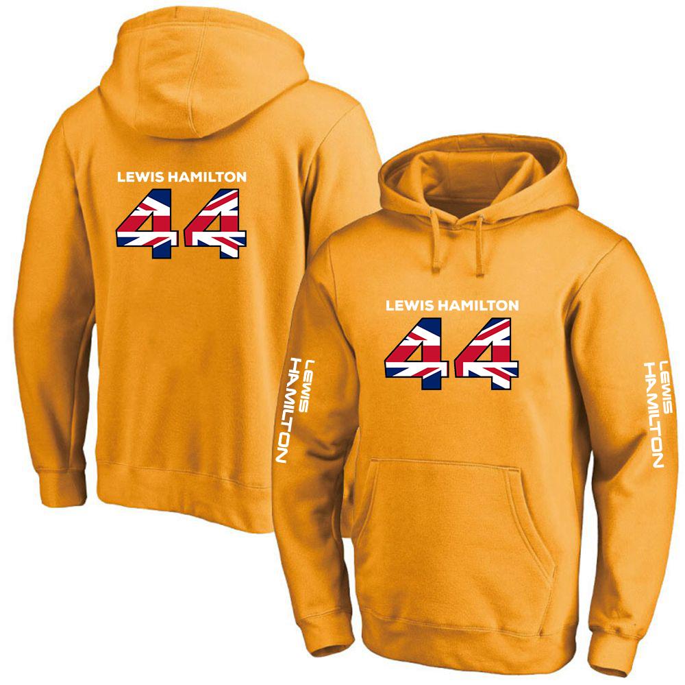 Jezdec F1 Lewis Hamilton Digitální 44 Pánská jednobarevná mikina   Podzim Vysoce kvalitní Ležérní pohodlná mikina Fleecový pulovr