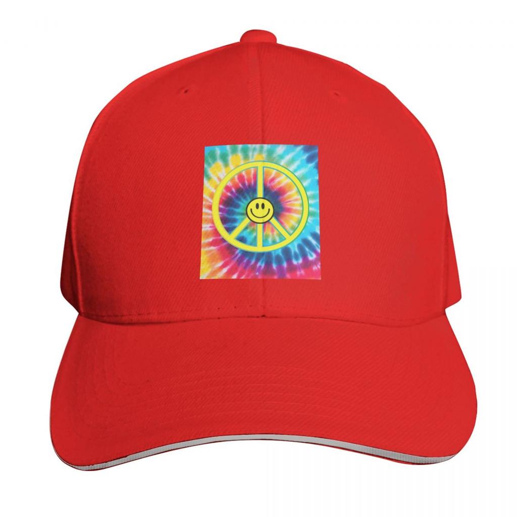 Hippy Trippy Peace Tribe Baseball Cap Christmas Hat Sunhat Foam Party Hat Streetwear Unisex Golf Wear Womens