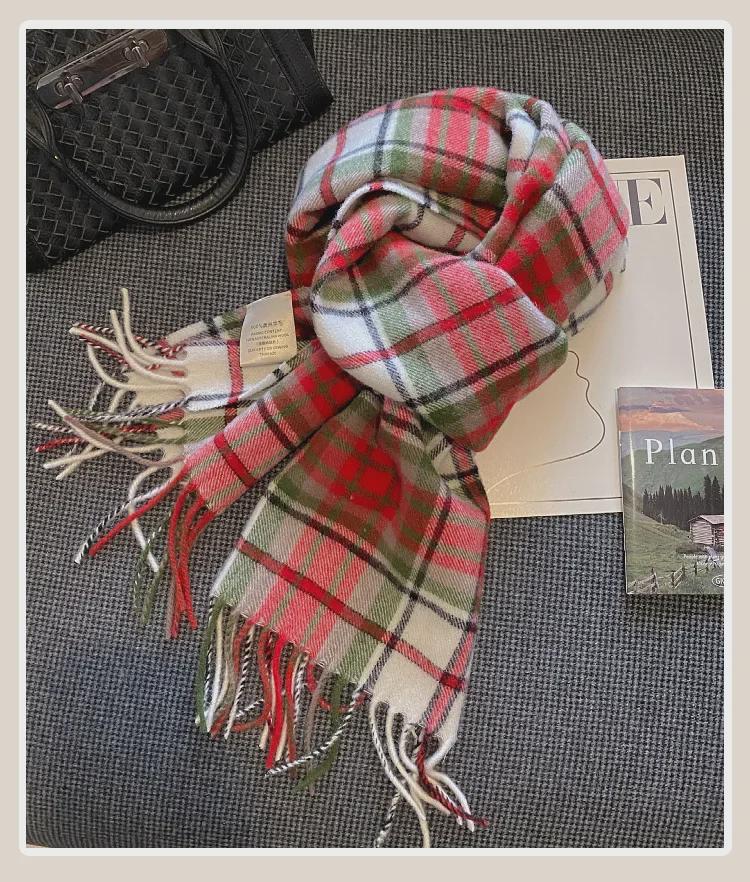 Modischer Schal aus australischer Wolle - Warmer, dicker und vielseitiger Schal für Damen und Herren, koreanischer Stil