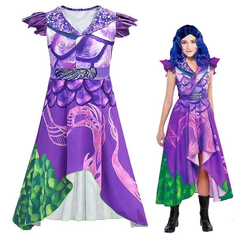 Costum Encantator Mal Cosplay Descendants 3 Pentru Fete Perfect Pentru Distracție de Halloween