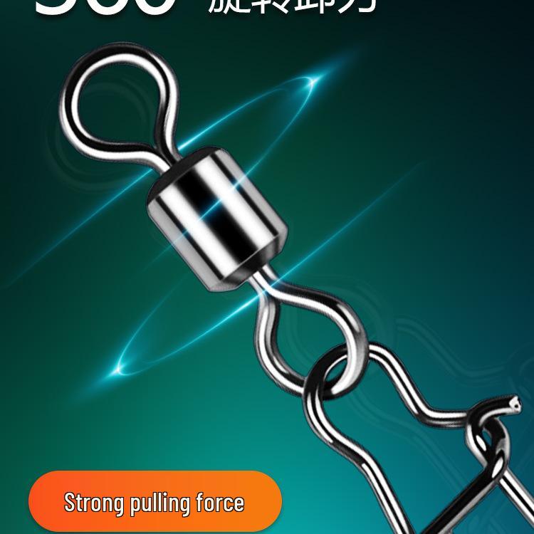 Windshark Achterring-Verbindungsstück: Starke Zugkraft Sicherheitsnadel für Angelköder mit Schnellwirbel.