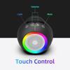 LLR096 Ball Shape USB Mini Desktop Speaker 5W Wired Subwoofer with RGB Light for PC Laptop