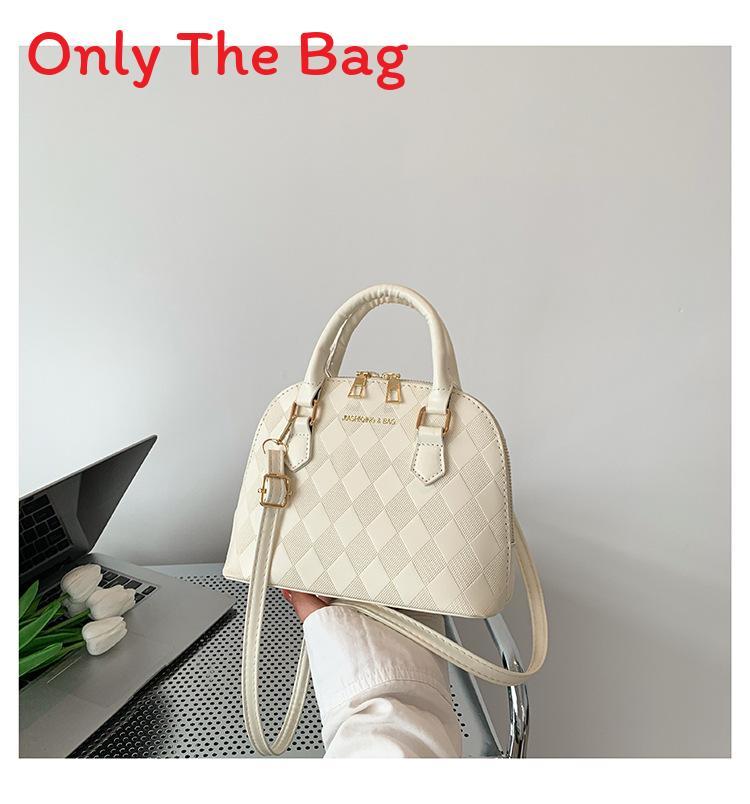 Fashionable Girls Small Handheld Shelldesign Pu Crossbody Bag For Outings