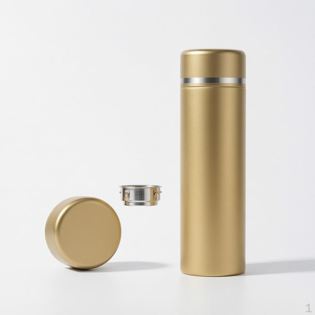 316 Stainless Steel Smart Temperature Display Thermos with Tea Infuser for Car and Business