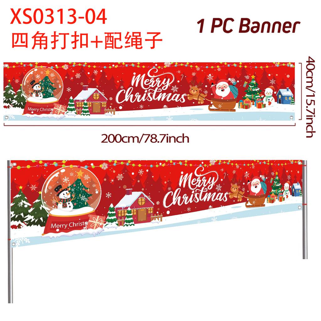 Merry Christmas Outdoor Banner Christmas Decoration for Home 2025 Xmas Ornament Navidad Natal Noel Kerst Gift Happy NewYear 2026