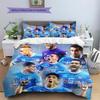 Cruz Azul Pattern Bedding Home Decoration Birthday Gift (1 * duvet cover + 2 * pillowcase, without core)