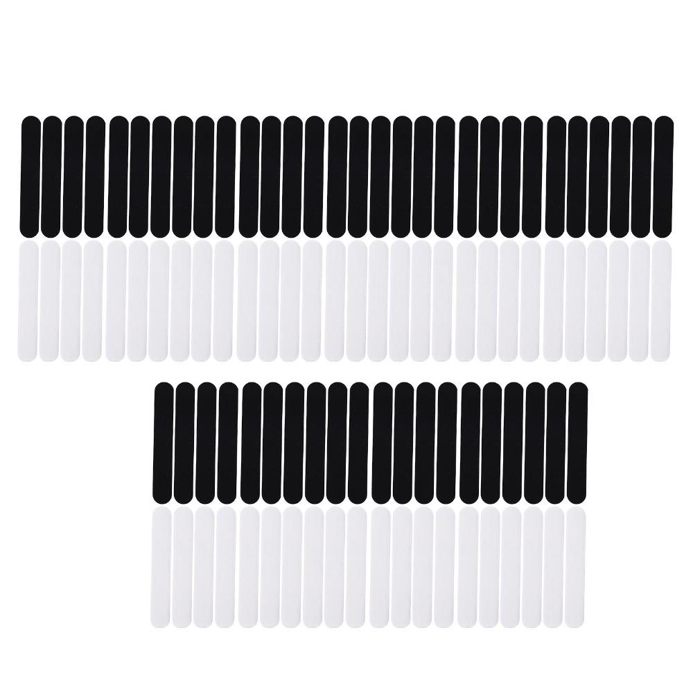 100Pcs White Hat Sweat Liner Cloth Hat Sweat Absorber Practical Adhesive Hat Liner Baseball Cap Use