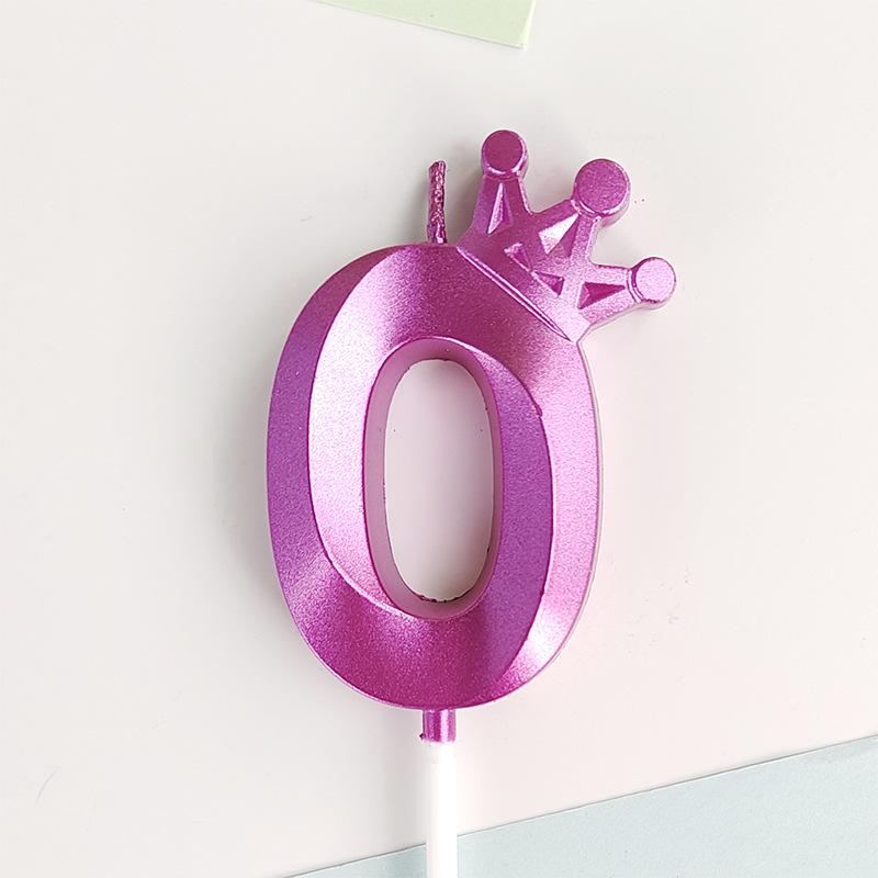 

2025 Золотая Корона Цифровая Свеча Номер Свеча для Торта на День Рождения Детей Свеча для Свадебного Торта Украшение для Торта Свеча с Цифрой 0-9 2 pcs