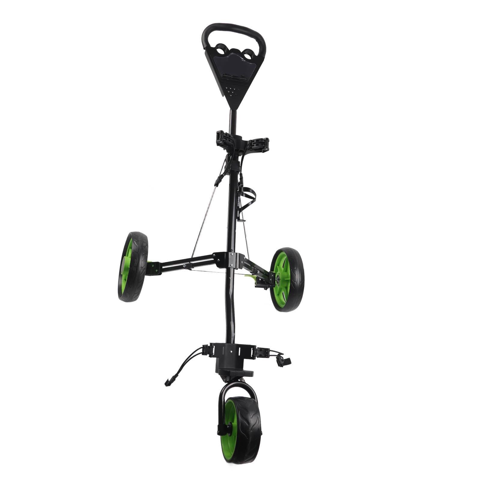 

Тележка для гольфа, тележка для сумки для гольфа, 3-колесная складная тележка с быстрым торможением для игровой тренировки