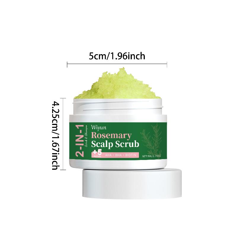 Exfoliating Scalp Scrub 2 in Fluffy Roots Oil Control Healthy Strong Hair Home Self Care