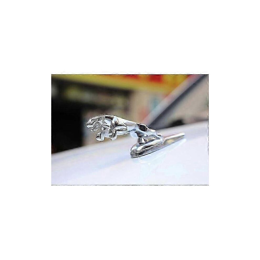 3D Emblem for Jaguar Car Logo Front Hood Ornament Car Cover Chrome Eagle Brand Car Accessories for Jaguar XF XJ XE XK XKR XFL XJS E Accessories
