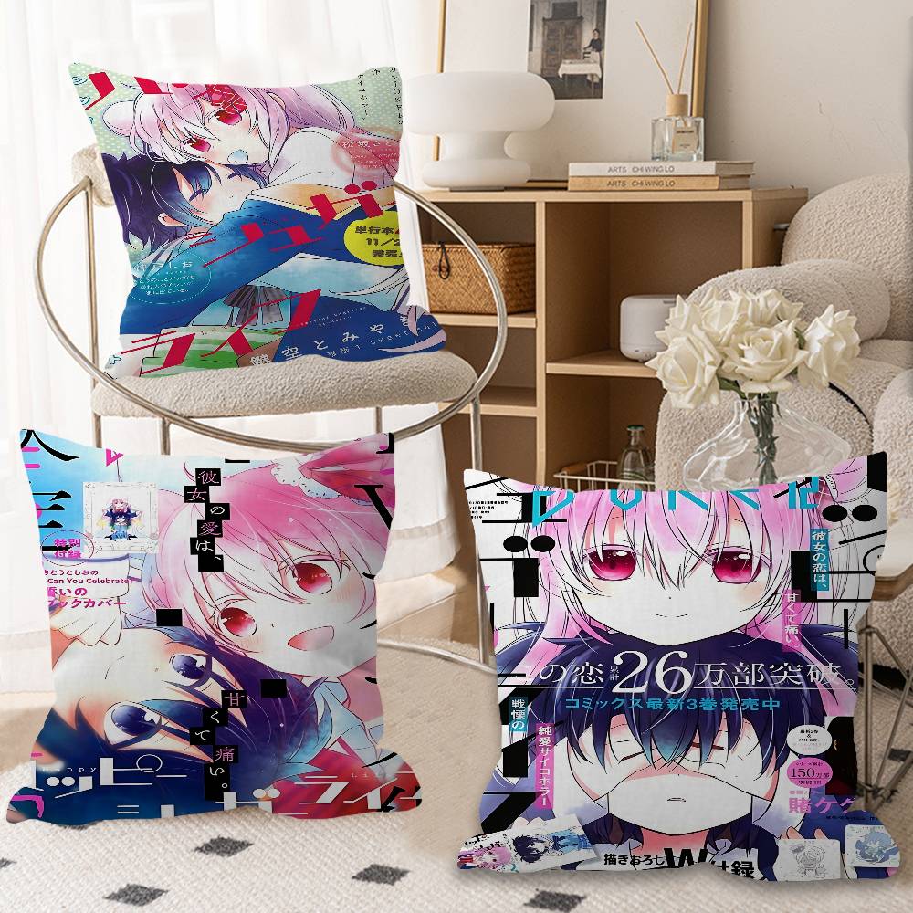 Federa Cuscino Happy Sugar Life Anime Copricuscino Decorazione Federa Cuscino Stampata Per Divano