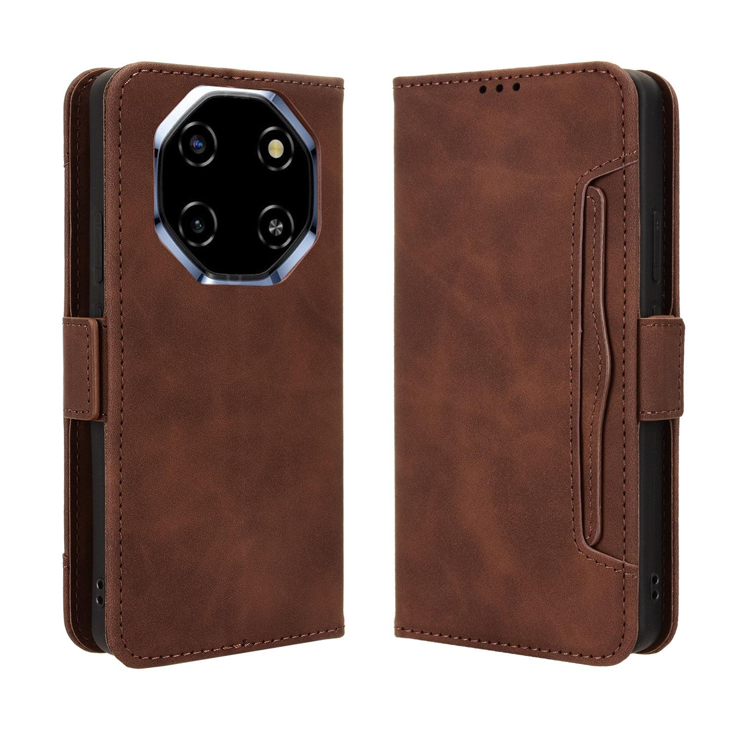 

Чохол-книжка для Blackview Shark 6 / Oscal Tiger 8 з PU шкіри, повний захист корпусу [Блокування RFID], чохли для телефонів коричневий