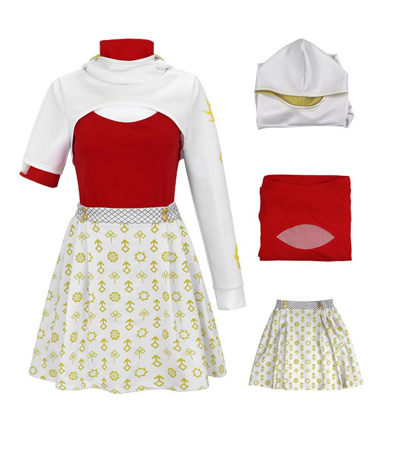 

2025 Tv Zombies Cosplay Addison Red Top Skirt Carnival Suits For Women Adult Party Disguise Halloween Roleplay Costume Outfits S 40-45kg