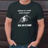 Humorous Cycling Tee: No Battery? No Problem! Bicycle T-Shirt, Sassy Bicycle