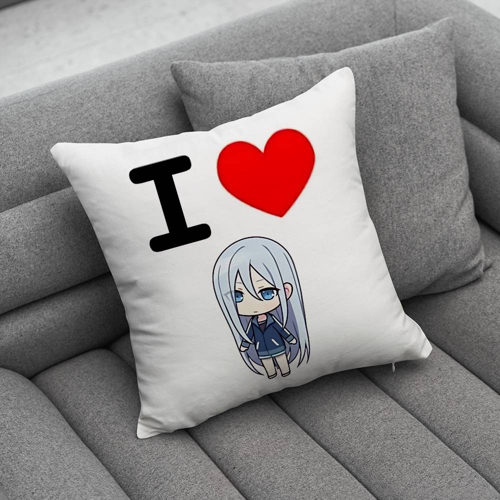 Project Sekai YYoisaki Kanade Pillow Case For Home Bedroom Car Office Decoration Living Room Sofa Cushion Cover Suitable