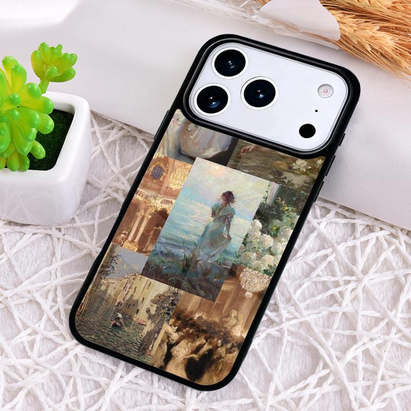 Renaissance Famous painting Collage Shockproof Phone Case for iPhone 17 Air 16e 15 11 12 14 13 Pro Max Cover Coque