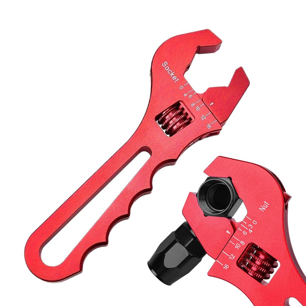 Fitting Wrench Adapter Aluminum Tool Spanner Adjustable Wrench Firm Grip Hose Fitting Wrench For Hose Fitting Adapters End