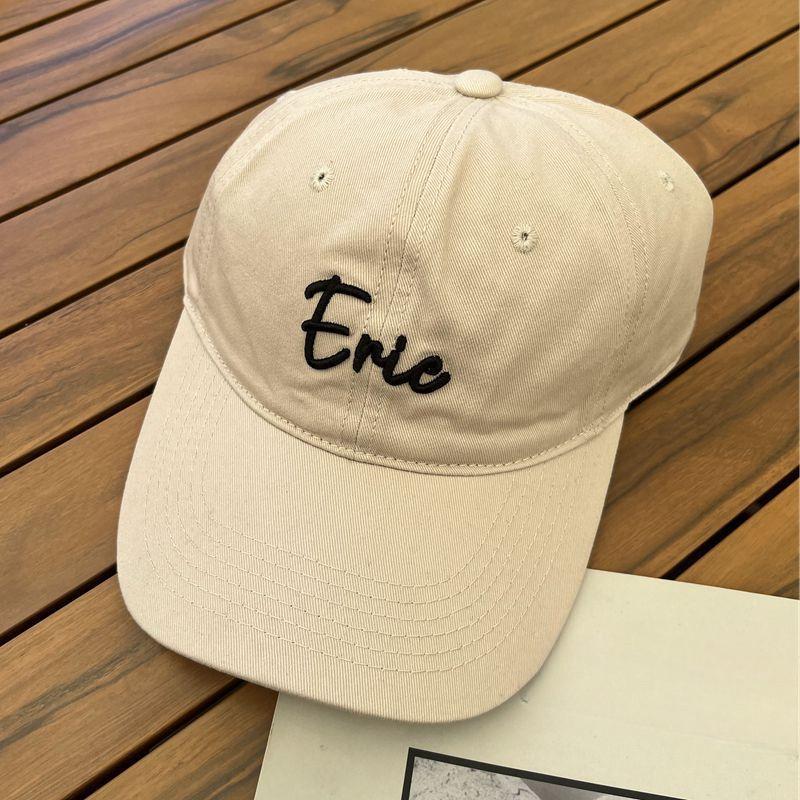 

Version of Hats with Letters Three Dimensional Embroidered Baseball Hat Fashionable Soft Top Baseball Hat Spring and Summer Travel Sun Hat Men Adjustable