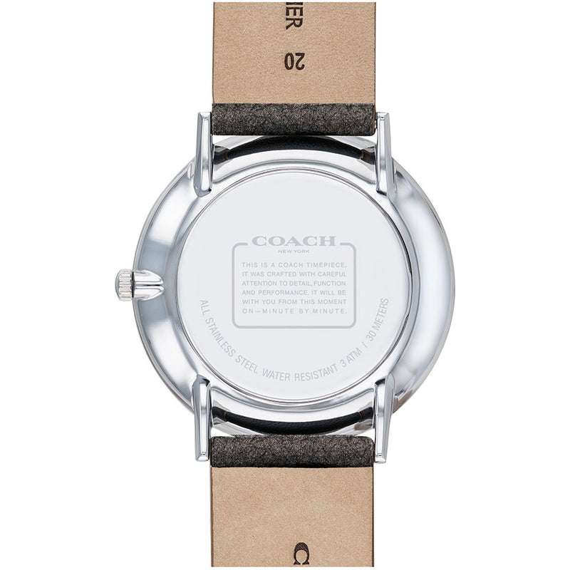 Coach Perry Grey Leather Women's Watch - 14503155