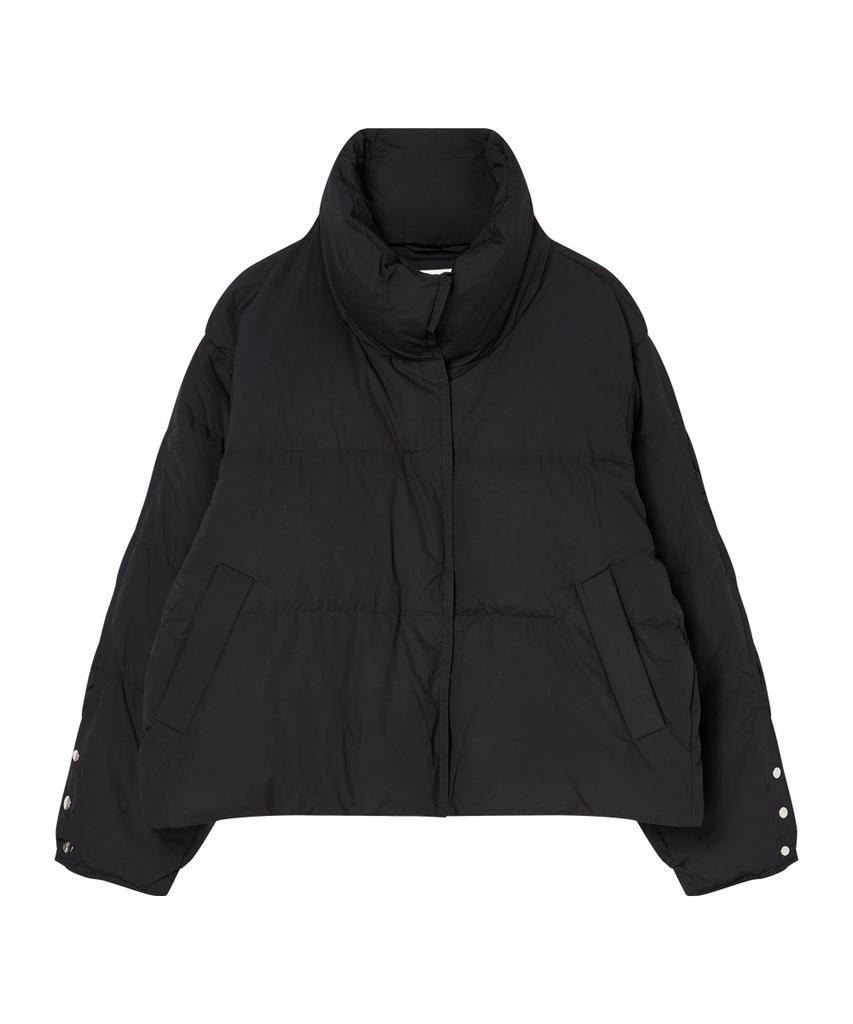The Green Lab Down Jumper With Sleeve Snaps [Black]
