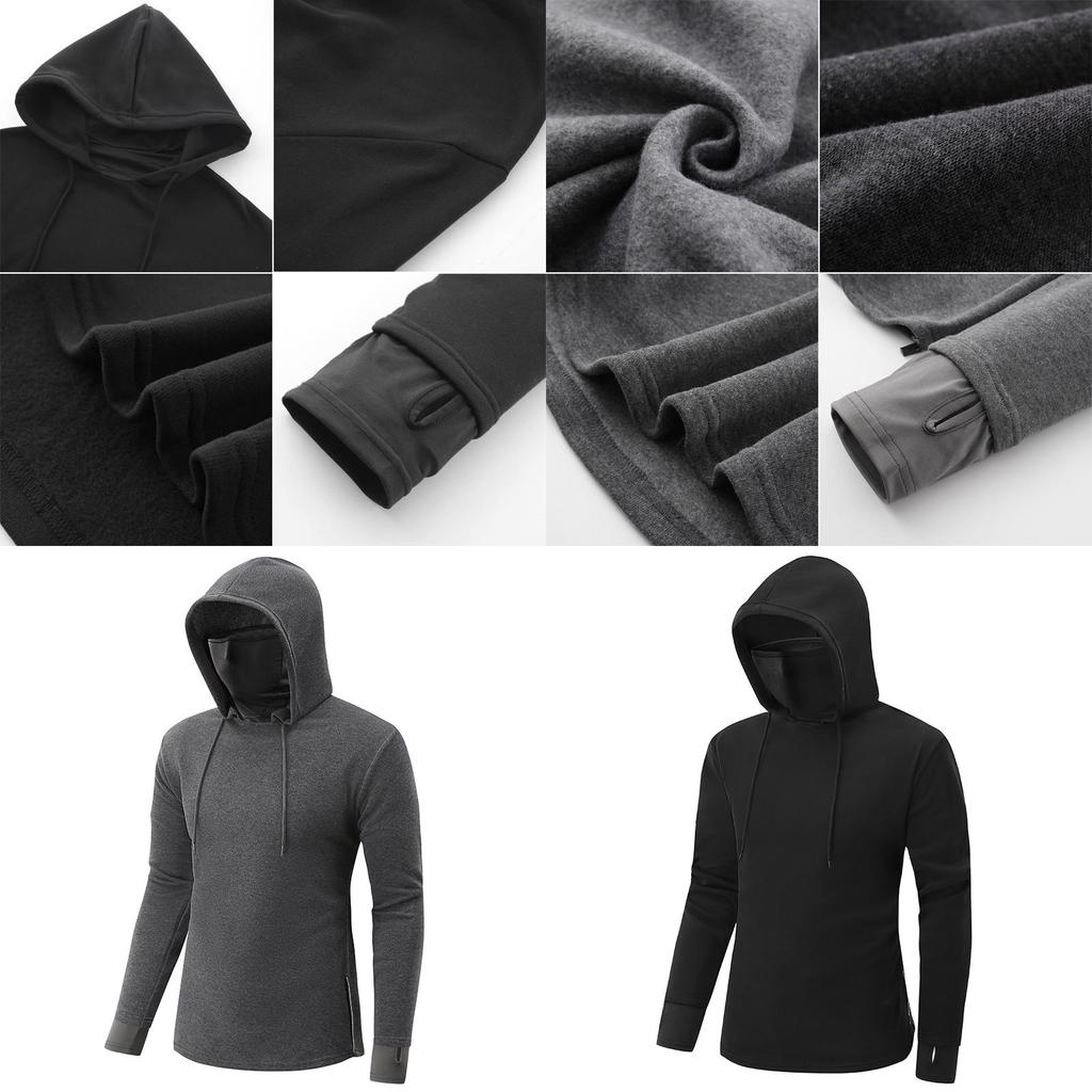Soft And Breathable Men's Pullover Hoodie Featuring A Turtleneck Design And Moisture Wicking Fabric