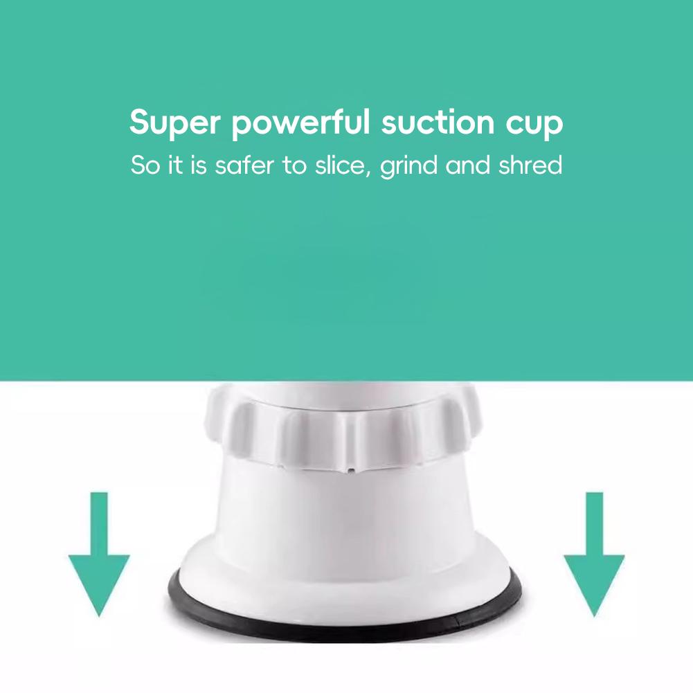 Hand-Crank Vegetable Cutter & Slicer Manual Kitchen Cheese Chopper Machine With 3 Adjustable Sharp Drums Multi-Function Garlic Potato Shredder